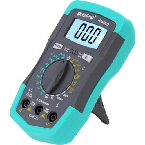 HP4070D Mini Digital Multimeter Resistance Meter Capacitance Tester Inductance Transistor Test HoldPeak Electrical Instruments