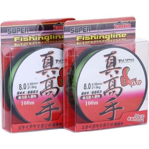 100m Sea Fishing Line High Cut Water Super Strong Pull Nylon Line Fishing Gear 0.4#-8# Winter Rope Fly Wires Prevent Corrosion