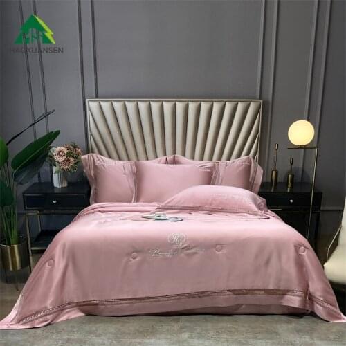 Lyocell Tencel Lightweight Quilted Quilt Summer Blanket Soft Summer Quilt & Hypoallergenic Thin quiltSuit4-piece set