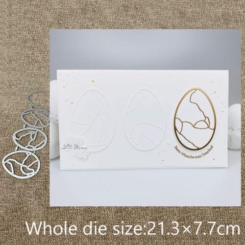 XLDesign Craft Metal Cutting Dies stencil mold Patterned eggs decoration scrapbook Album Paper Card Craft Embossing die cuts