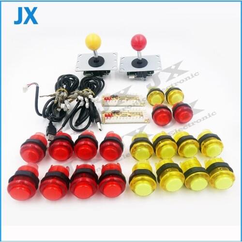 DIY Kit Arcade USB Controller Handle + Joystick + 20 Illuminated Push Buttons For jamma Arcade game Parts