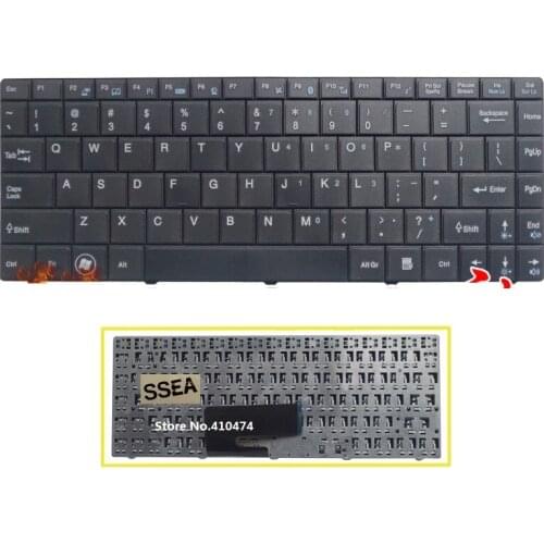 SSEA New US Keyboard black For MSI CR400 CR420 CR460 EX465 CX420 X350 X370 laptop Free Shipping