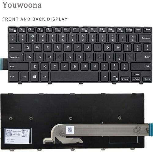 New Original Laptop Keyboard For Dell 14 3000 5455 3441 3442 3458 3467 5459 P49G