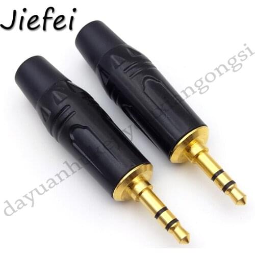 Wholesale high quality big 3.5mm 1/8" 3 Pole Male Plug Protecting Tail Audio Jack Gold Plated for DIY Stereo Headset Earphone