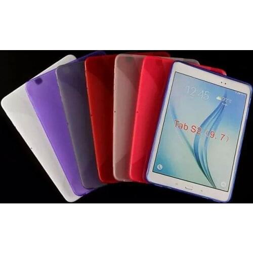 Anti-skid Matte X Line Soft Silicon Rubber TPU Gel Skin Cover Protector Case For Samsung Galaxy Tab S2 9.7 SM-T810 T815 Tablet