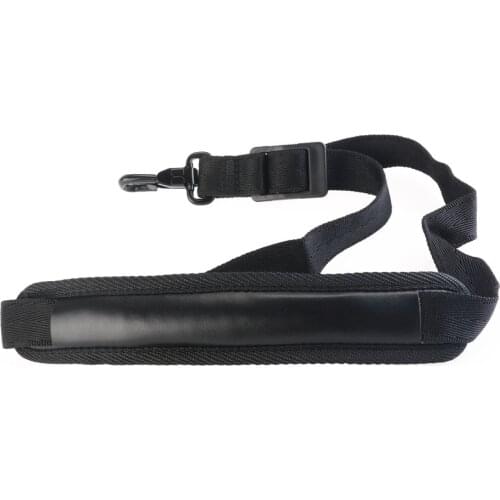 Adjustable Sax Saxophone Nylon Neck Strap Harness Belt With Spring Hook Black
