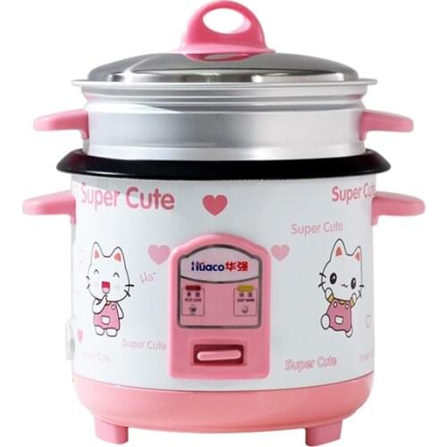 Cute cat pink rice cooker 2L home Dormitory students mini mini rice cooker