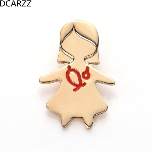 Cute Nurse Brooch Pin Gold Rose Gold Jewelry Gift Nurse Medical Christmas Pin Jewelry Red Enamel Pins Women Accessories