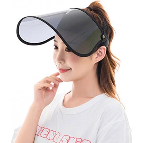 Outdoor Anti-Uv Hat Sun Protection With Sunglasses Large Eaves Summer Sun Hat Folding Face Cover