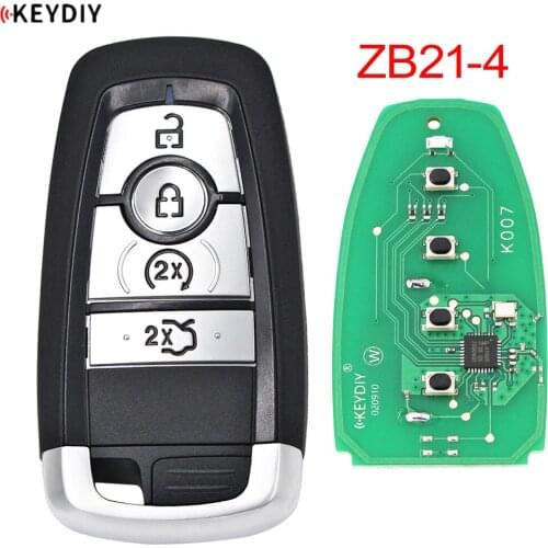 KEYDIY Universal Smart Key ZB21-4 for KD-X2 KD900 Mini KD Car Key Remote Replacement Fit More than 2000 Models