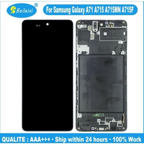For Samsung Galaxy A71 A715 A715MN A715F LCD Display Touch Screen Digitizer Assembly For Samsung A70 2019 A705W A705 A705MN