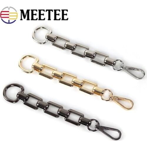 1/2/5pcs 18cm Metal Chain Bag Strap Shoulder Handles D Ring Lobster Carbiner Buckles DIY Hardware Leather Crafts Accessories