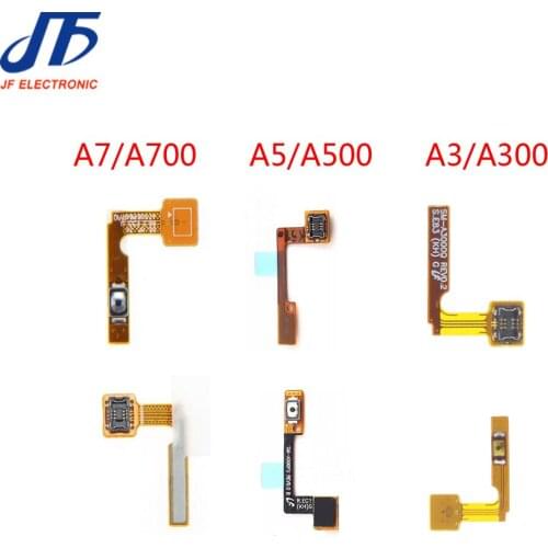 10pcs/lot For Samsung Galaxy A3 A300 A5 A500 A7 A700 Power Button Flex Cable Power Key Switch Flex Ribbon Replacement 2015