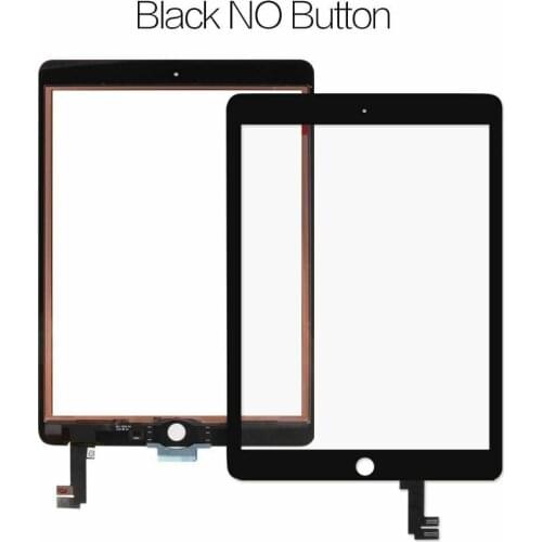 10Pcs Remlacement For iPad Air 2 A1566 A1567 Touch Screen Digitizer Panel Front LCD Glass Assembly + Adhesive