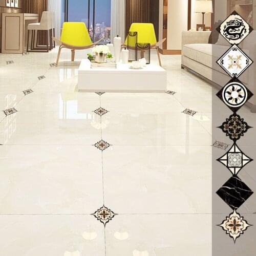 18pcs Art Diagonal Floor Stickers adhesive PVC waterproof Ceramic tiles tegel autocollant carrelage DIY wall Decals Home Decor