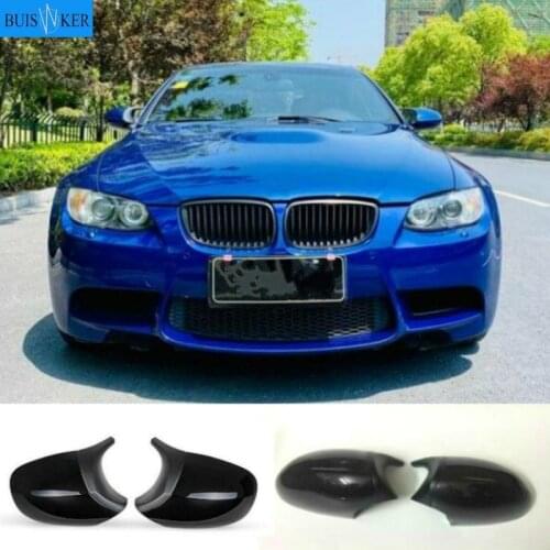 2PCS Carbon Fiber/ABS Mirror Cover E90 Car Rearview Mirror Cap Cover Direct Replace For BMW E90 E91 08-11 E92 E93 10-13 LCI