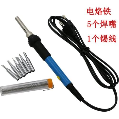 220V 60W Adjustable Temperature Electric Iron Gun Welding Soldering Iron Tool With 5pcs Iron Tips