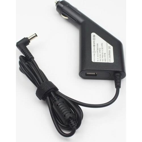 19V 4.74A 5.5*2.5mm 90W Laptop Car DC Adapter Charger Power Supply USB Port for ASUS K40 K42 K50 K42J for Lenovo/Toshiba/Fujitsu