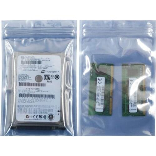 50pcs Anti Static Shielding Ziplock Bag ESD Bags 4x6 inch Resealable AntiStatic Zipper Bag for SSD HDD and Electronic Devices