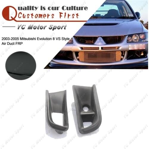 Car Accessories FRP Fiber Glass Air Duct 2pcs Fit For 2003-2005 Evolution EVO 8 VS Style Air Duct