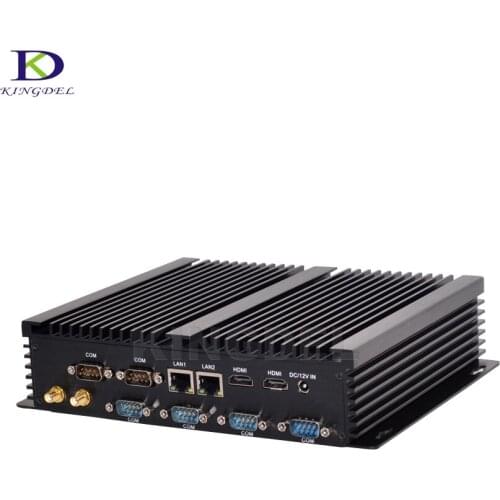 Fanless Industrial computer Intel Core i5 4200U Dual NIC 6*RS232 Mini Computer 300M Wifi 2*HDMI TV Box Mini Desktop PC Tinney PC