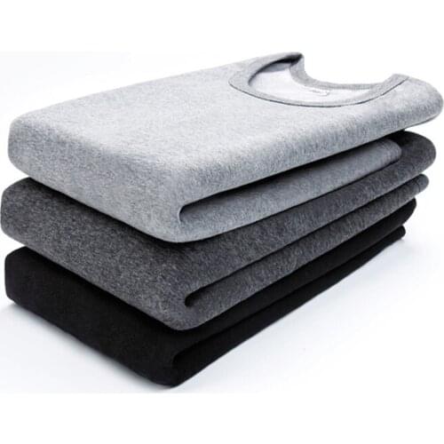 Thermal Underwear Men Set Winter Wool Thicken Velvet Long Johns Cotton Mens Thermo Underwear Tops Pants 2 Piece Plus Size XXXL