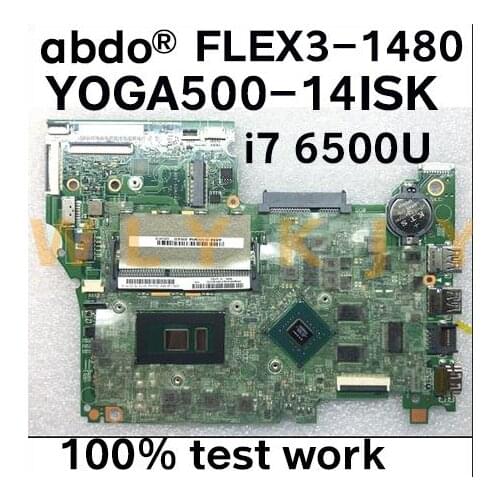 448.06701.0011 for Lenovo FLEX3-1480 YOGA 500-14ISK notebook motherboard CPU i7 6500U GPU GT940M 2G DDR3 100% test work