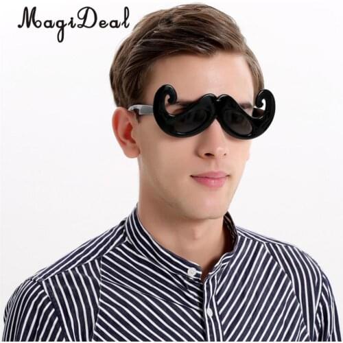 Adults Men Vintage Funny Black Moustache Wedding Groom Eye Glasses Beard Photo Booth Costume Party Sunglasses
