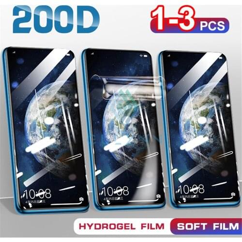 3-1Pcs 200D Full Cover Soft Hydrogel Film For Huawei Nova 5 5T 6 5i 3i Honor 9X 20 i 30 10 Lite Pro Front Screen Protector Film