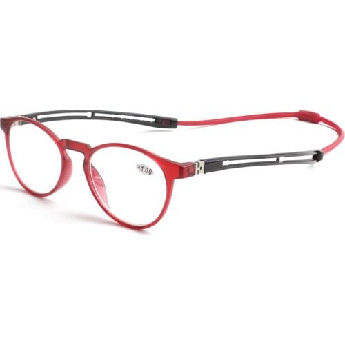 Magnetic Hang Neck Long Temples Fashion Womens Reading Glasses