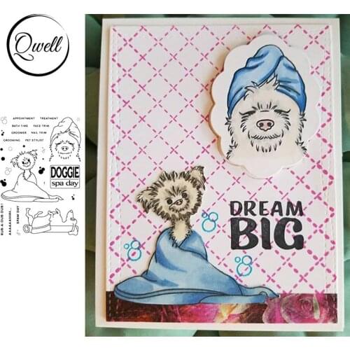 QWELL Animal Bear Clear Stamps for Scrapbooking and Card Making Paper Craft 2020 New Transparent Silicone