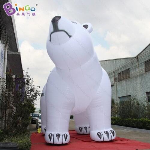 Christmas polar bear, outdoor giant inflatable polar bear, 6m high giant polar bear decoration-inflatable toy