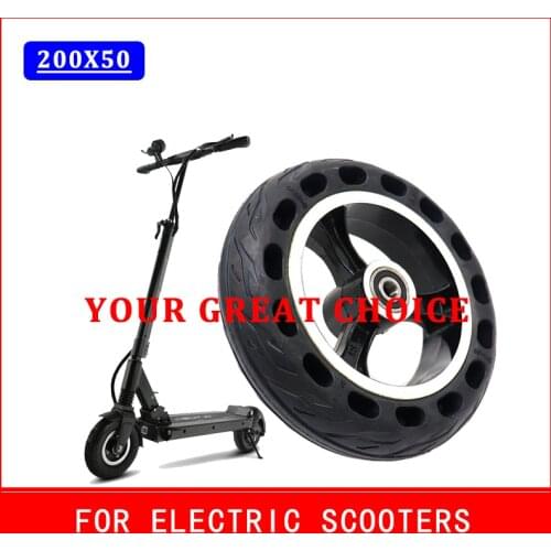 200x50 Solid Tubeless Rubber 8 inch Tire 8" for Folding Electric Scooter 8 inch E-Scooter Pocket Bike E100 E150 E-200 8X2