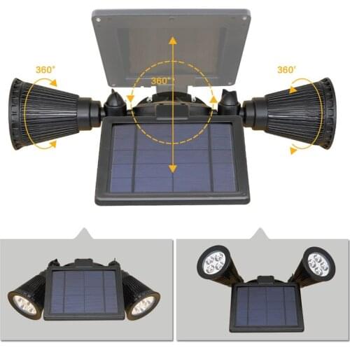 Waterproof Wall Lights Led Lamps Solar Power Motion Sensor 360 Degree Rotation Available Home Garden Outdoor Decoration