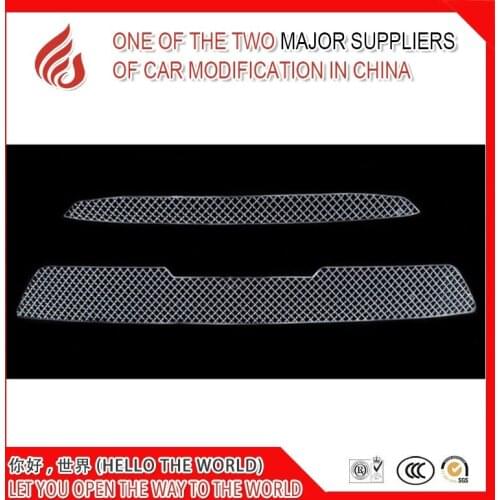 High quality 304 Stainless fit well modification car front grille racing grill cover trim for vios 2014 2015 2016