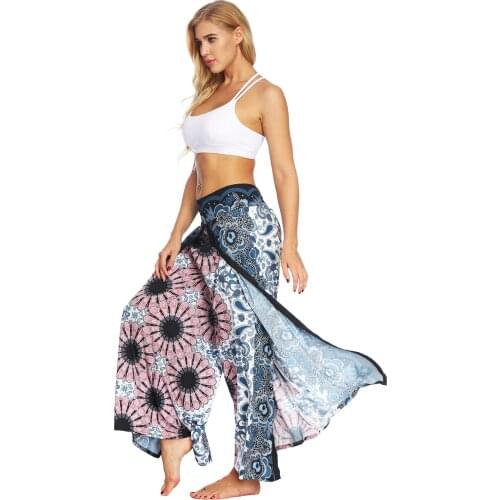 Harem Pants Women Pants Flat Promotion 2020 Direct Selling Cotton Print Vadim Free Shipping Printed Wide-leg Bohemian