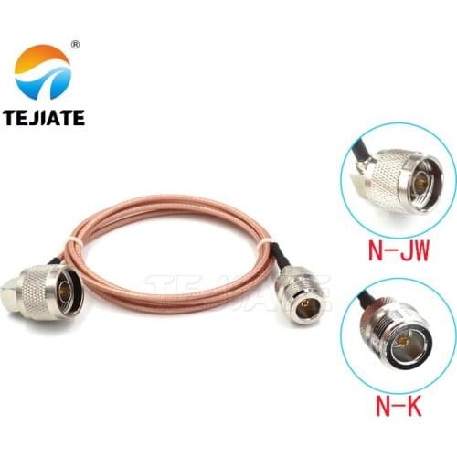 1PCS TEJIATE Adapter Cable N To N Type NJW Convert NK 8-90CM 1M 1.5M 2M Length Connector RG316 Wire