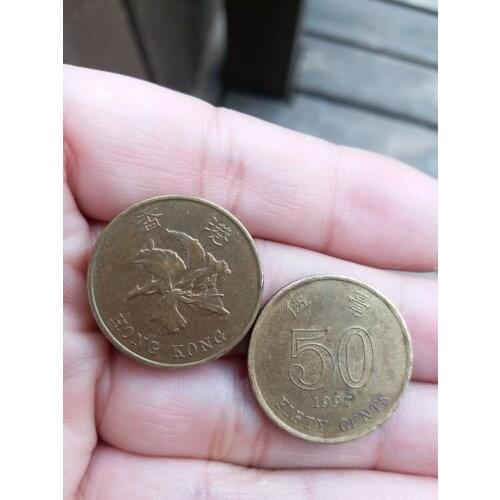 23mm 5cents Old Hongkong Coins Old Original Coin Collectible Edition 100% Real Rare Commemorative Coin Random Year