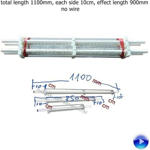 4pcs total length 1100mm each side 10cm effect length 900mm static bar no wire for bag making machine