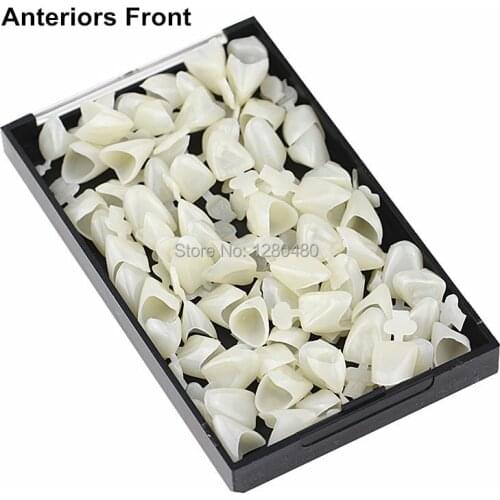 50 Pcs Dental Materials Mixed Type Temporary Crown Anteriors Front Nature Color Teeth Dentist Products