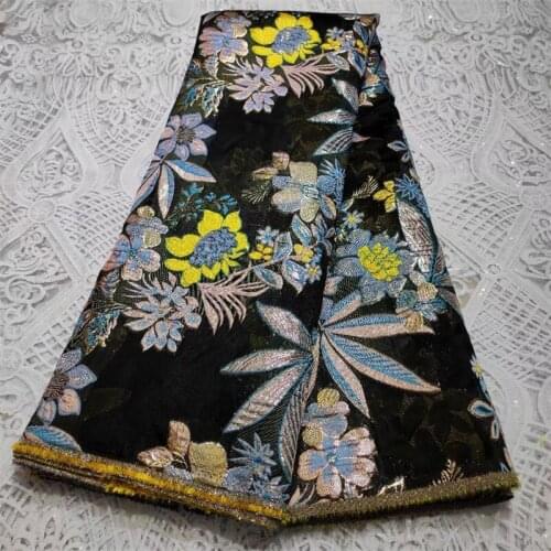 African Jacquard Fabric Lace Nigerian French Tulle Lace High Quality Brocade Lace Fabric for Wedding Party Dress