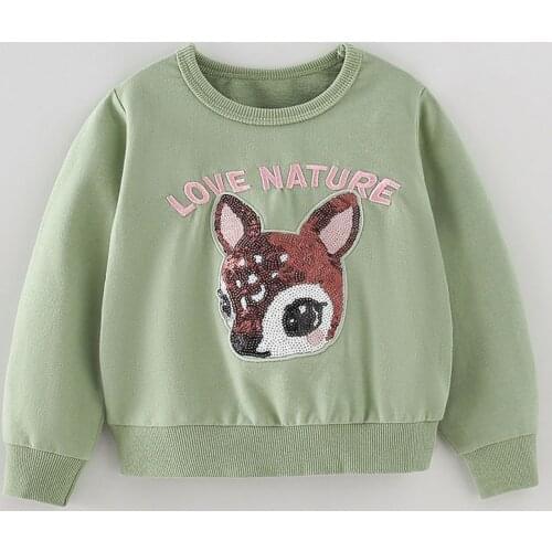 Brand Quality 2021 Infant Babe Kids Sweatshirt Blouse Tee Terry Cotton Girls Sweater Hoodies Children Clothing Baby Girl Clothes