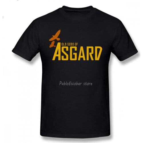 Asgard T Shirt Old Gods Of Asgard T-Shirt Short-Sleeve Classic Tee Shirt Oversize Graphic 100 Cotton Fun Men Tshirt
