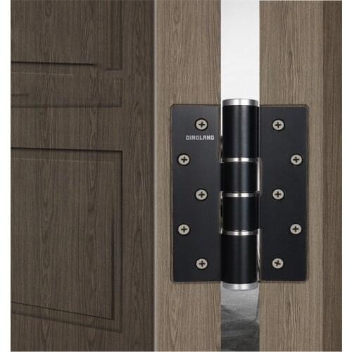 Hydraulic invisible wooden door hinge automatic closing cushioning shock absorption hidden aluminum alloy spring hinge