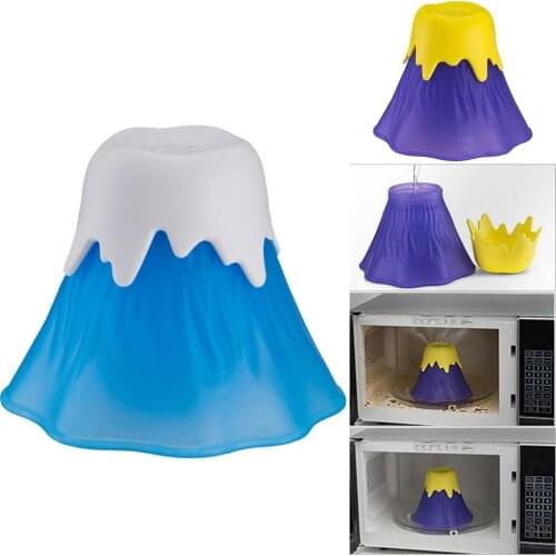 Volcano Erupting Water Vapor Microwave Oven Cleaner Kitchen Gadget Cleaning Tool