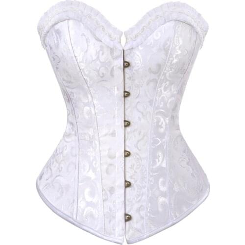 Corset Women Steel Boned Corsetto Pirate Heavy Duty Medieval Bustiers Femme Steampunk Carnival Evening Party Costume Plus Size