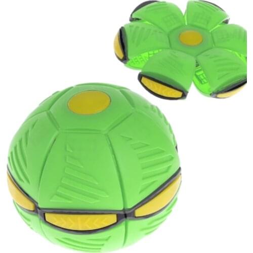 Flying UFO Flat Throw Disc Ball Toy Pull Line Saucer Toys Kid Outdoor Garden Basketball Game