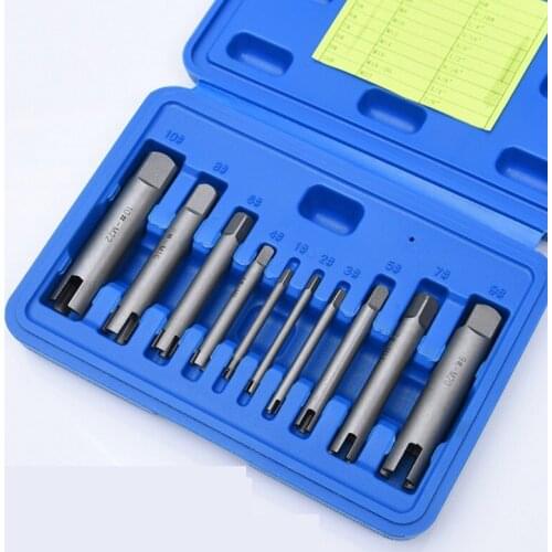 M4-M24 Broken Tap Extractor Guide Set Easy Out Broken Wire Screw Remover Tools Screw Extractor Wrench Set Drill Bit