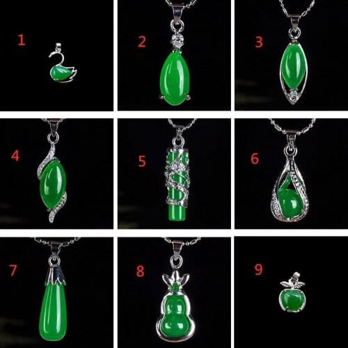 Natural Malay Jade Multiple specifications Jade Pendant Jewelry Lucky Auspiciou Safety Amulet Jade Pendants Fine Jewelry