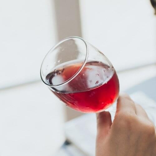 2021 New Glass Transparent Household Crystal Red Wine Stilt Champagne Glasses